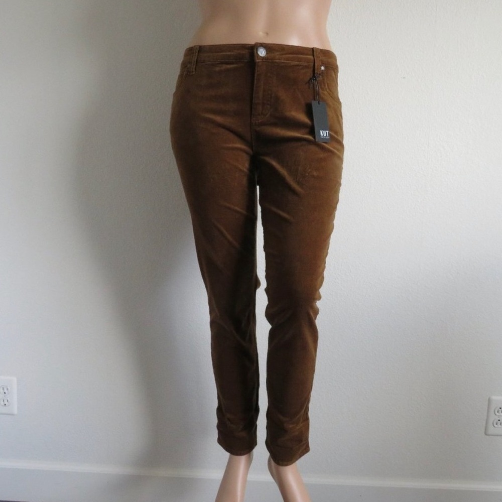 KUT from the KLOTH Jeans Women Boyfriend Carmel Color CORDUROY Plus Size 18W NWT - Picture 3 of 3